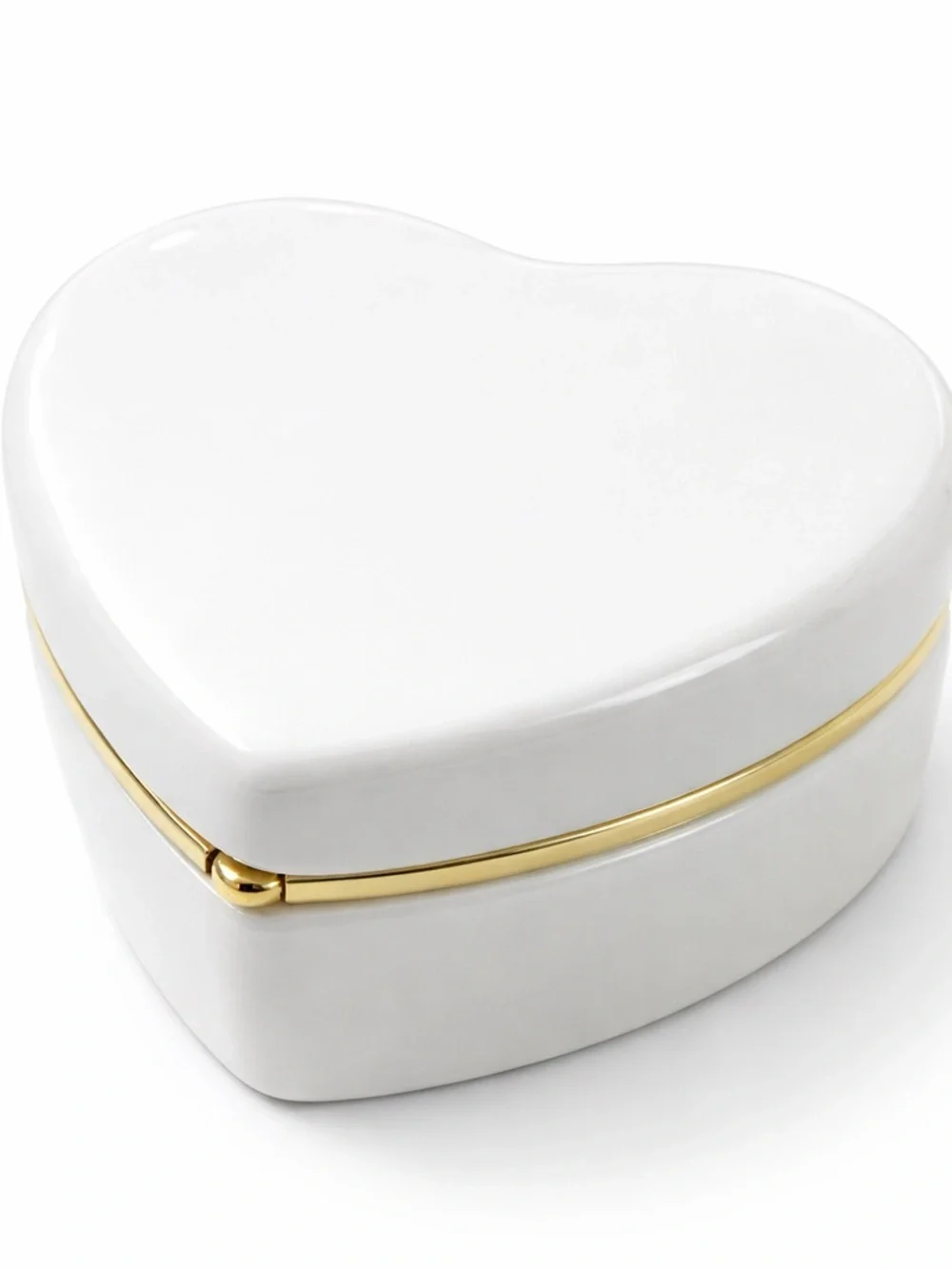 Heart-Shaped Ceramic Jewelry Trinket Boxes - Pastel Blue, Pink, Green, Purple